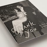 "Lovers" - Wedding Thank You Postcards in Shadow by Pixel and Hank - Detail