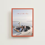 "Borders" - Wedding Thank You Postcards in Cherry by Ani Somi - Front