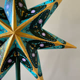 "Green and Gold Tree Topper" - Tree Toppers in green by Emily Morris