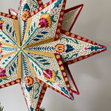 "Quilted Pattern Tree Topper" - Tree Toppers in multicolorassorted-colors by Emily Morris