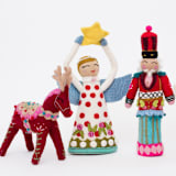 "Angel Tree Topper - Joy Natural" - Tree Toppers in natural by French Knot