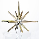 "Gold Glass Moravian Christmas Tree Star" - Tree Toppers in gold by Albrecht Art Glass
