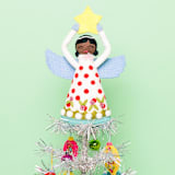 "Angel Tree Topper - Simone" - Tree Toppers in natural by French Knot
