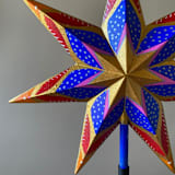 "Handpainted Tree Topper" - Tree Toppers in multicolor by Emily Morris