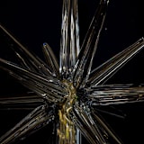 "Platinum Glass Moravian Christmas Tree Star" - Tree Toppers in silver by Albrecht Art Glass