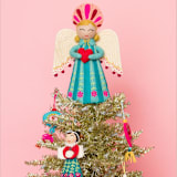 "Celestial Tree Topper - Carol" - Tree Toppers in blue by French Knot