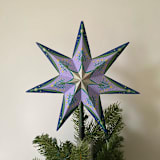 "Painted Tree Topper" - Tree Toppers in multicolor by Emily Morris