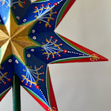 "Painted Tree Topper" - Tree Toppers in multicolor by Emily Morris