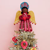 "Celestial Tree Topper - Gloria" - Tree Toppers in purple by French Knot