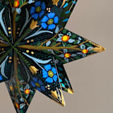 "Blue Flower Tree Topper" - Tree Toppers in multicolor by Emily Morris