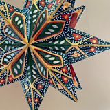 "Silver Leaves Topper" - Tree Toppers in multicolor by Emily Morris