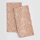 "Animal Dots" - Tea Towel in Tan by Michelle Fifis - Tea Towel Pair