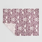 "Scandi Fauna" - Tea Towel in Peppermint by Jessie Steury - Full Towel with Hanging Loop