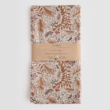 "Winter Berry" - Tea Towel in Brown by Nina Leth - Packaged Set