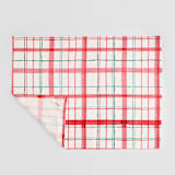 "Fun plaid" - Tea Towel in Peppermint by Creo Study - Full Towel with Hanging Loop