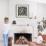 "Interlude" - Textile Art Print in Midnight by Stephanie Nowotarski - In a Room