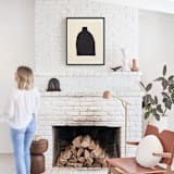 "Reclaimed Vessel II" - Textile Art Print in Ink by AK Graphics - In a Room