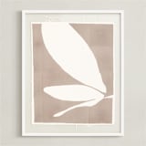 "Urban garden I" - Textile Art Print in Grey by Creo Study - Framed