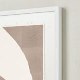 "Urban garden I" - Textile Art Print in Grey by Creo Study - Frame - Close Up