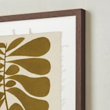 "Black Plant - Forest" - Textile Art Print in Forest by Alisa Galitsyna - Frame - Close Up