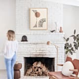 "Sunset getaway" - Textile Art Print in Copper by Creo Study - In a Room