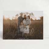 "Thankful" - Thanksgiving Cards in Snow by Morgan Kendall - Front