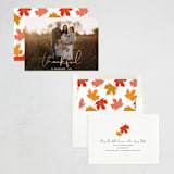 "Thankful" - Thanksgiving Cards in Snow by Morgan Kendall - Assembled