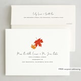 "Thankful" - Thanksgiving Cards in Snow by Morgan Kendall - FREE Recipient Addressing
