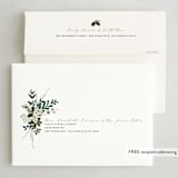 "Classic Greenery" - Thanksgiving Cards in Juniper by Susan Moyal - FREE Recipient Addressing