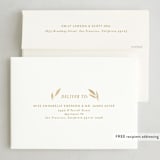 "Lettered Thankful" - Thanksgiving Cards in Snow by Itsy Belle Studio - FREE Recipient Addressing