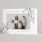 "Harvest Berries" - Thanksgiving Cards in Chocolate by Katherine Moynagh - Folded Card