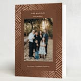"with gratitude" - Thanksgiving Cards in Terracotta by Devika Keskar - Folded Card