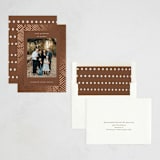 "with gratitude" - Thanksgiving Cards in Terracotta by Devika Keskar - Assembled