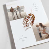 "Falling" - Thanksgiving Cards in Vanilla by Susan Zinader - Detail
