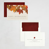 "Gilded Autumn Leaves" - Thanksgiving Cards in Spice by Heather Schertzer - Assembled