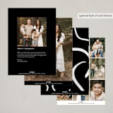 "Grateful Grid" - Thanksgiving Cards in Coal by Blustery August - Back of Card Options