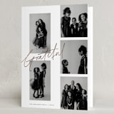 "Grateful Grid" - Thanksgiving Cards in Coal by Blustery August - Folded Card