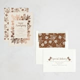 "Autumn Glow" - Thanksgiving Cards in Vanilla by Heather Schertzer - Assembled