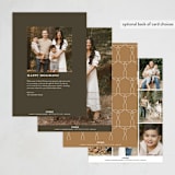 "Thanksgiving Crest" - Thanksgiving Cards in Chestnut by Susan Zinader - Back of Card Options