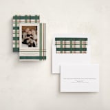 "Deconstructed Plaid" - Thanksgiving Cards in Pine by Kacey Kendrick Wagner - Assembled