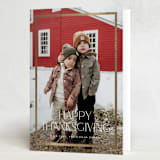 "classic framed" - Thanksgiving Cards in Snow by Stephanie Hawkes - Folded Card