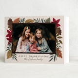 "Leafy Frame" - Thanksgiving Cards in Cream by Alethea and Ruth - Folded Card