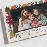 "Leafy Frame" - Thanksgiving Cards in Cream by Alethea and Ruth - Detail