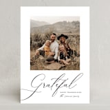 "Grateful" - Thanksgiving Cards in Mist by Nicole Walsh - Front