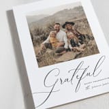 "Grateful" - Thanksgiving Cards in Mist by Nicole Walsh - Detail