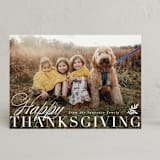 "Elegant Harvest" - Thanksgiving Cards in Cream by Everett Paper Goods - Front