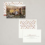 "Elegant Harvest" - Thanksgiving Cards in Cream by Everett Paper Goods - Assembled