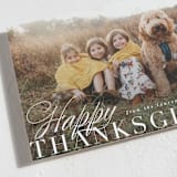 "Elegant Harvest" - Thanksgiving Cards in Cream by Everett Paper Goods - Detail