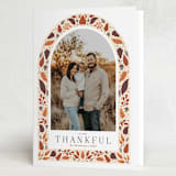 "Thankful Leaves" - Thanksgiving Cards in Autumn by Megan Cash - Folded Card