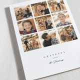 "Grateful Grid" - Thanksgiving Cards in Navy by Erin L. Wilson - Detail